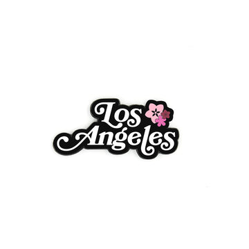 LOS ANGELES PIN - BLACK/BLOSSOM