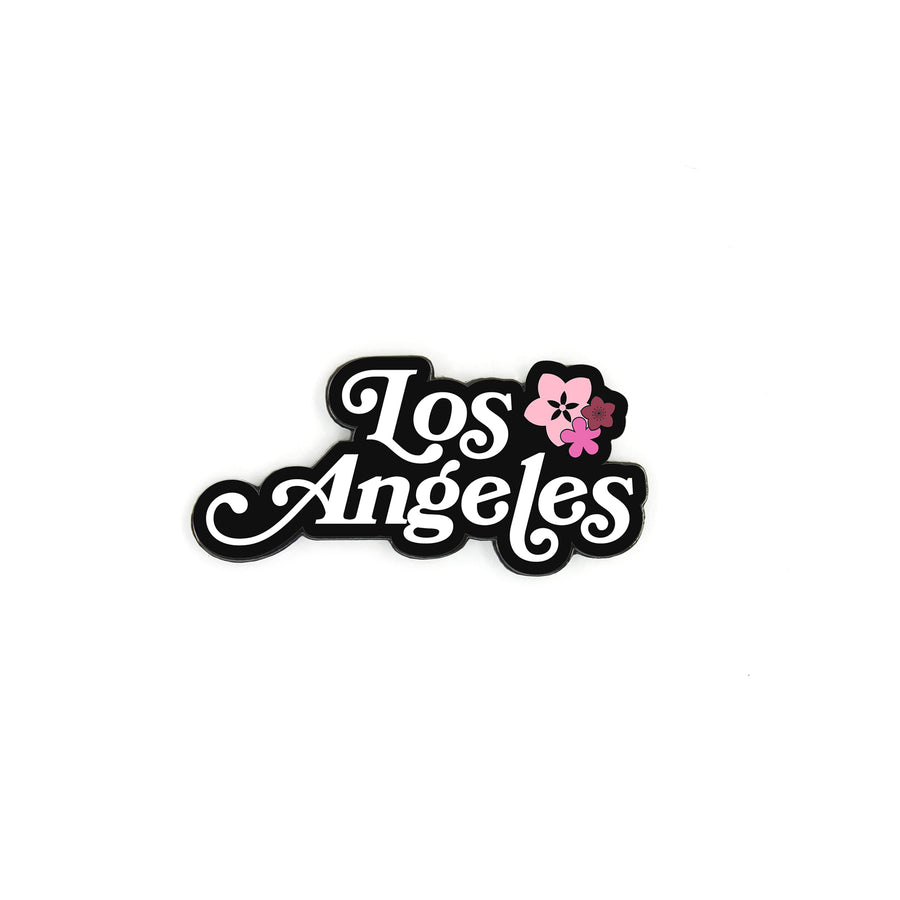 LOS ANGELES PIN - BLACK/BLOSSOM