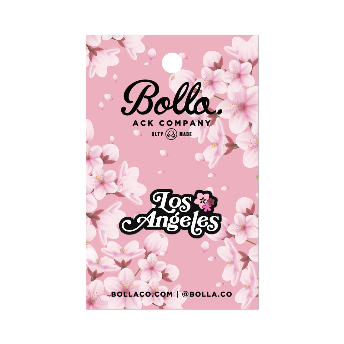 LOS ANGELES PIN - BLACK/BLOSSOM