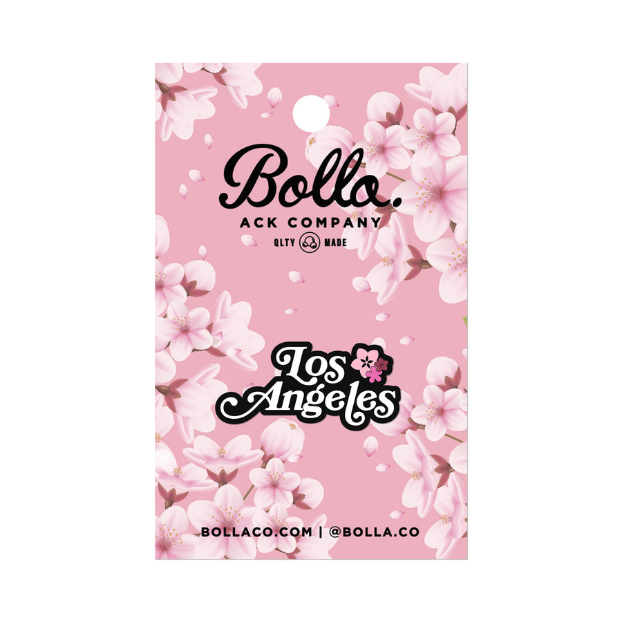 LOS ANGELES PIN - BLACK/BLOSSOM