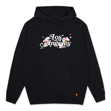 LOS ANGELES PULLOVER HOODIE - BLACK/BLOSSOM