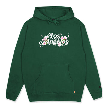 LOS ANGELES PULLOVER HOODIE - HUNTER/BLOSSOM