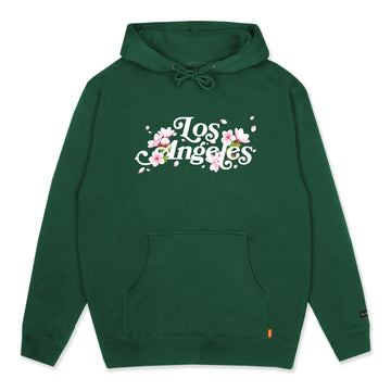 LOS ANGELES PULLOVER HOODIE - HUNTER/BLOSSOM