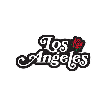 LOS ANGELES STICKER - BLACK
