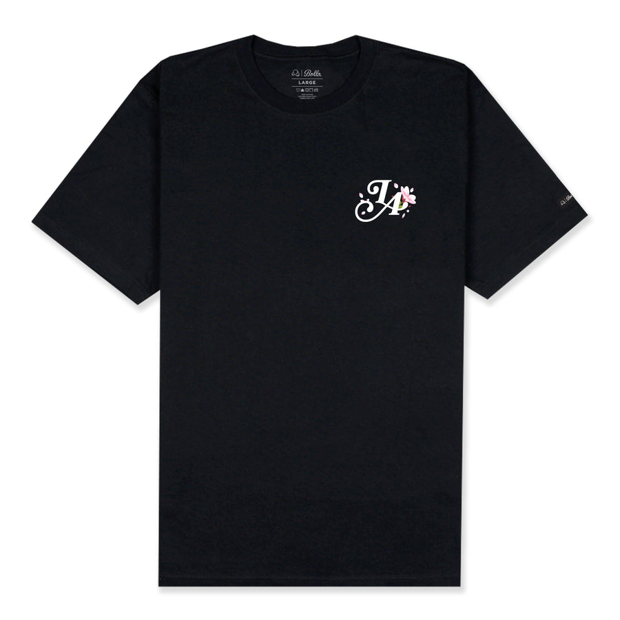 LOS ANGELES T-SHIRT - BLACK/BLOSSOM