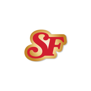 SF PIN - GOLD/RED