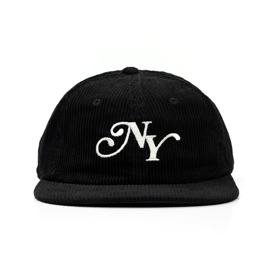 NY STRAPBACK HAT - BLACK