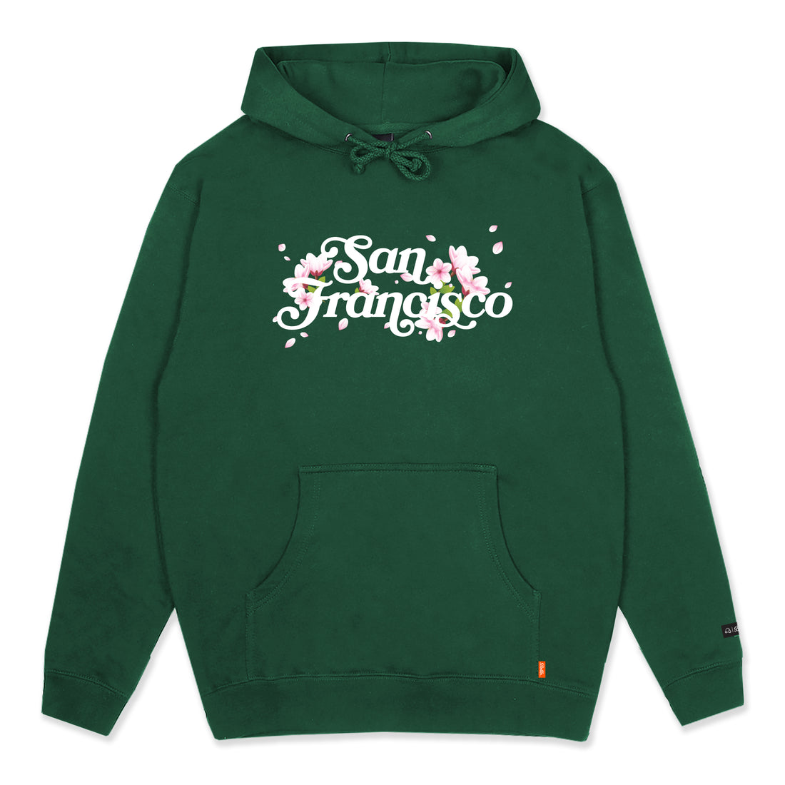 SAN FRANCISCO PULLOVER HOODIE - HUNTER/BLOSSOM