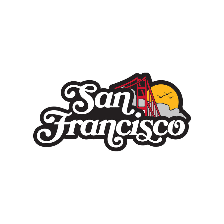 SAN FRANCISCO STICKER - BLACK