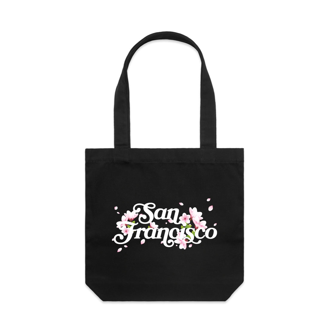 SAN FRANCISCO TOTE BAG - BLACK/BLOSSOM