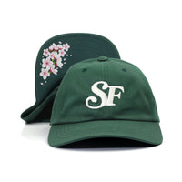 SF POLO HAT - HUNTER/BLOSSOM
