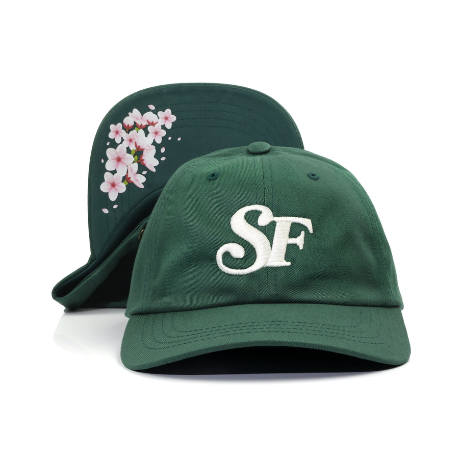 SF POLO HAT - HUNTER/BLOSSOM