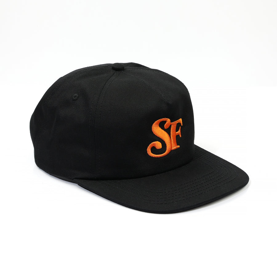 SF SNAPBACK HAT - BLACK/ORANGE