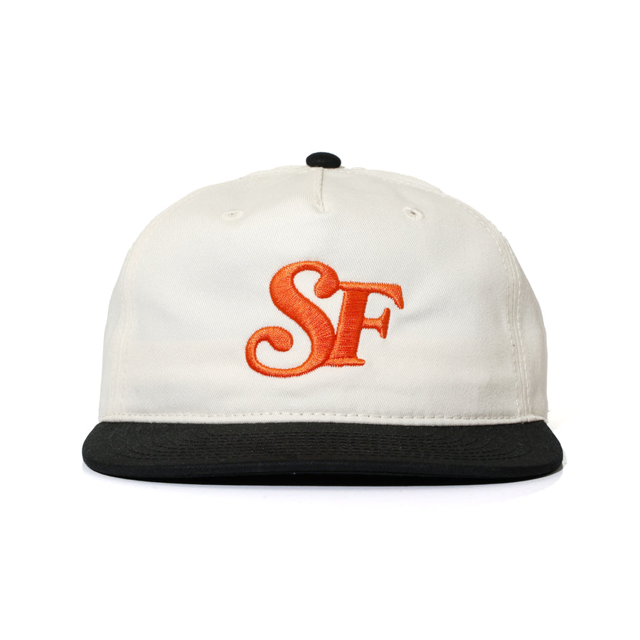 SF SNAPBACK HAT - CREAM/BLACK