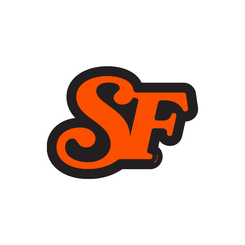 SF STICKER - BLACK/ORANGE