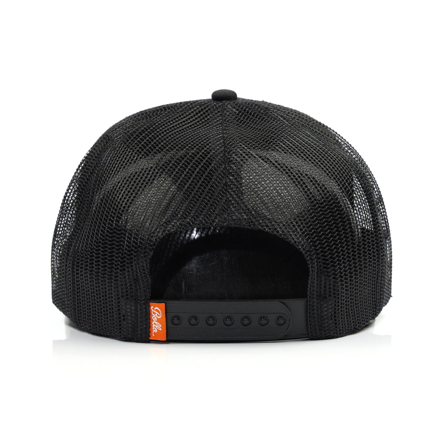 SF TRUCKER HAT - BLACK/ORANGE