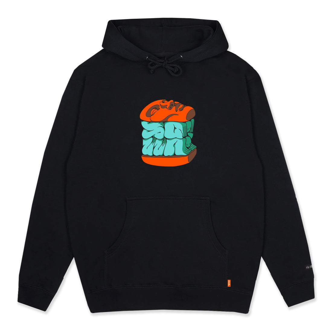 STACK PULLOVER HOODIE - BLACK