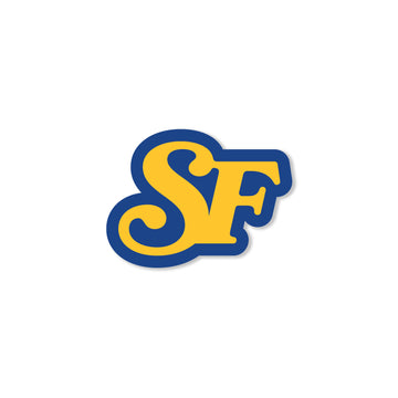 SF PIN - BLUE/GOLD