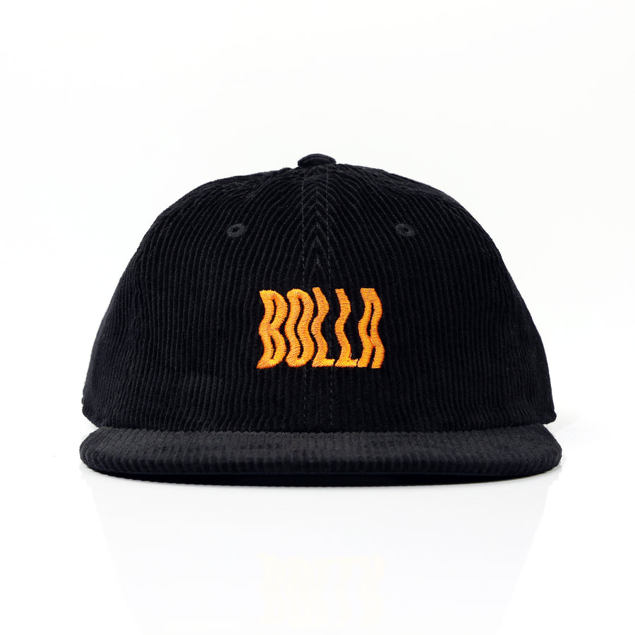 WAVE STRAPBACK HAT - BLACK