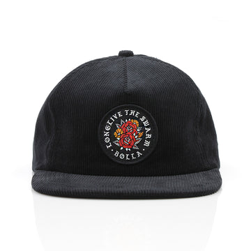 BLOOM SNAPBACK HAT - BLACK