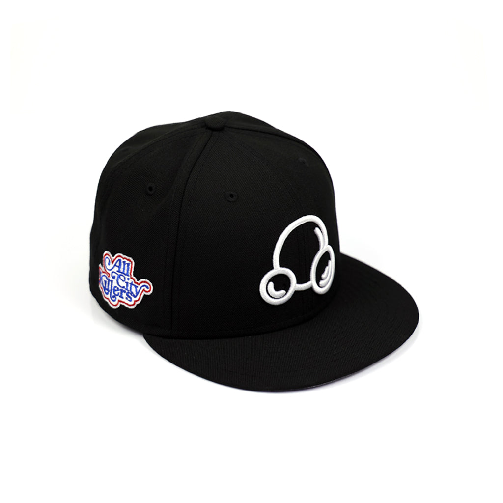 BUBBLE LOGO 59FIFTY NEW ERA FITTED HAT - BLACK
