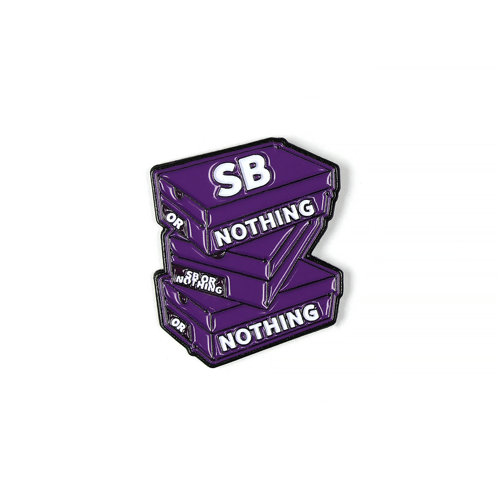BOX PIN - PURPLE (SB OR NOTHING)
