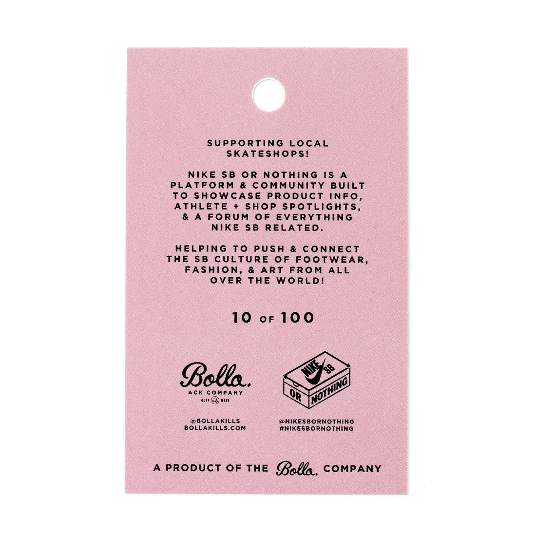 PINK BOX PIN - PINK (NIKE SB OR NOTHING)